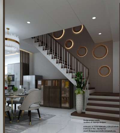 Dining, Furniture, Table, Home Decor, Staircase Designs by Architect Kajal Singh, Ghaziabad | Kolo