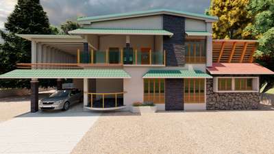 Exterior Designs by Civil Engineer Jestin  John, Kottayam | Kolo