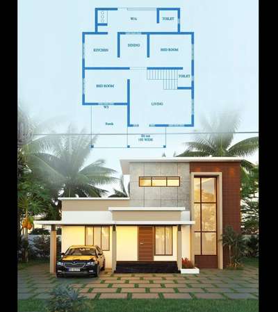 Exterior, Plans Designs by Civil Engineer NEST  BUILDERS AND DESIGNERS, Palakkad | Kolo