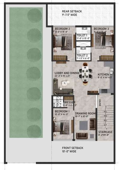 Plans Designs by Architect ArAstha Goyal, Gurugram | Kolo