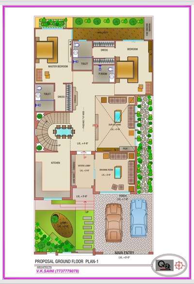 Plans Designs by Architect QD Design Studio, Jaipur | Kolo