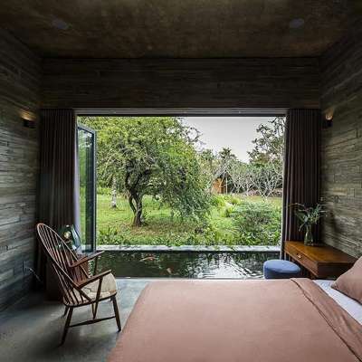 Outdoor, Window, Wall, Flooring, Bedroom Designs by Architect Sumesh Kollam, Kollam | Kolo