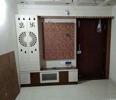Prayer Room, Storage, Door, Flooring Designs by Interior Designer സുരേന്ദ്രൻ സുരേന്ദ്രൻ, Palakkad | Kolo