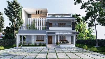 Flooring, Exterior Designs by Architect vipin p, Kannur | Kolo