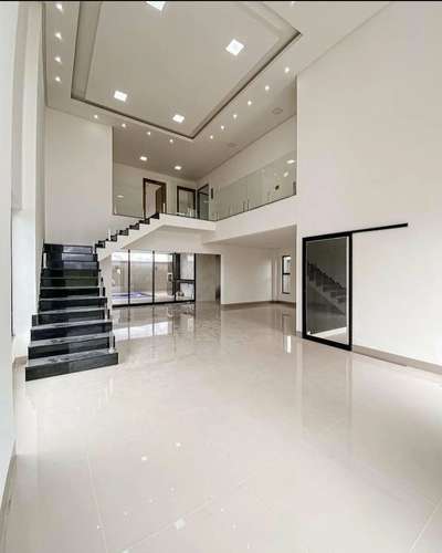 Flooring, Staircase, Wall, Lighting Designs by Contractor Mohd Rizwan, Gurugram | Kolo