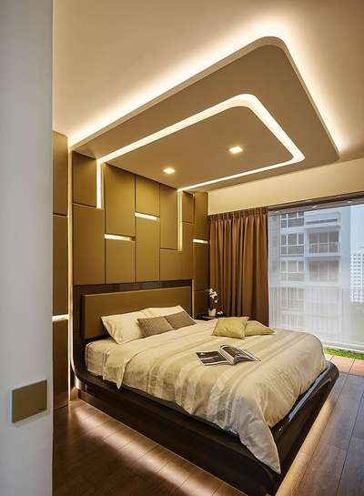 Ceiling, Bedroom, Furniture, Storage, Lighting Designs by Architect Purushottam Saini, Jaipur | Kolo