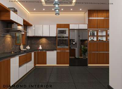 Kitchen, Lighting, Storage Designs by Interior Designer Rahulmitza Mitza, Kannur | Kolo