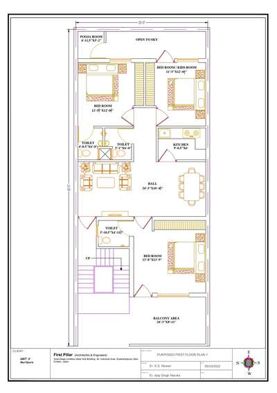 Plans Designs by Contractor First Pillar, Jaipur | Kolo
