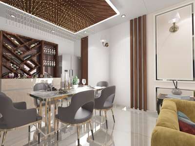 Dining, Furniture, Table, Storage Designs by Interior Designer farman alvi, Delhi | Kolo