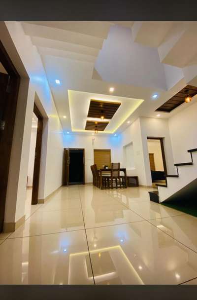 Dining, Furniture, Table, Lighting, Ceiling Designs by Interior Designer jithu nair cgs, Malappuram | Kolo