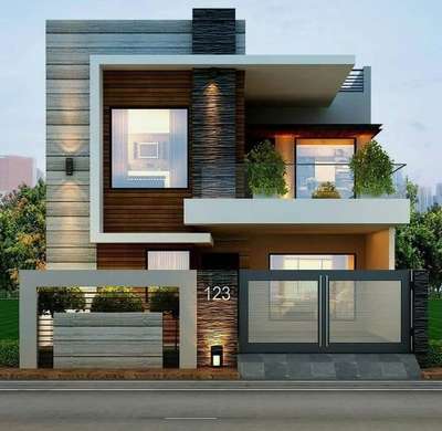 Exterior, Lighting Designs by Contractor Sandeep Shukla, Bhopal | Kolo