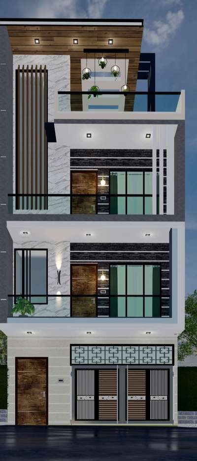 Exterior, Lighting Designs by Interior Designer Samiksha Sharma, Gurugram | Kolo