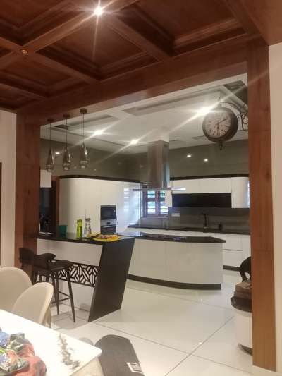 Dining, Kitchen, Lighting, Storage, Furniture Designs by Interior Designer suresh T U Suresh unnimon, Thrissur | Kolo