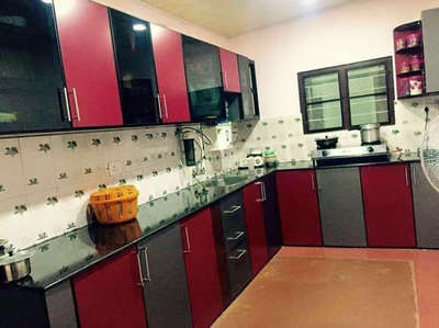 Kitchen, Storage Designs by Contractor faizal Ahmed, Thiruvananthapuram | Kolo