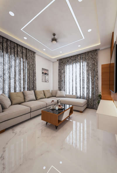 Ceiling, Furniture, Living, Table Designs by Architect Jamsheer K K, Kozhikode | Kolo