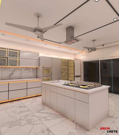 Ceiling, Kitchen, Lighting, Storage Designs by Carpenter Ashraf Ali, Panipat | Kolo