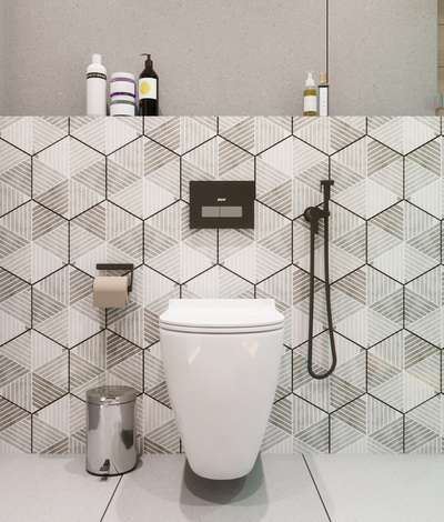 Bathroom, Wall Designs by 3D & CAD Vivin Wilson, Thrissur | Kolo