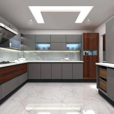 Kitchen, Lighting, Storage Designs by Interior Designer arani interior pvt Ltd , Gautam Buddh Nagar | Kolo