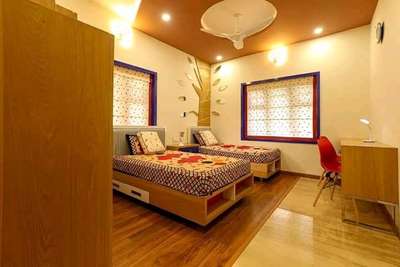 Ceiling, Furniture, Lighting, Storage, Bedroom Designs by Interior Designer Divya Benny, Thrissur | Kolo
