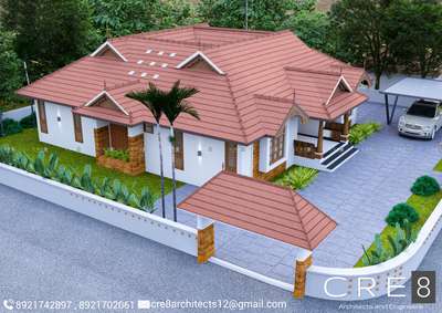 Exterior Designs by Architect CRE8 Architects and Engineers, Kollam | Kolo