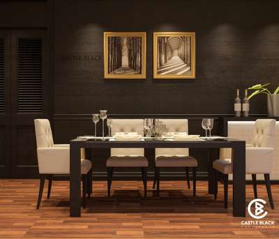 Dining, Furniture, Table, Wall Designs by Architect Castle  Black Architecture , Ernakulam | Kolo