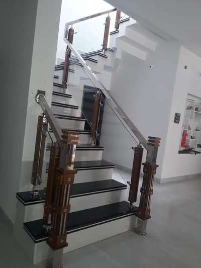Staircase Designs by Fabrication & Welding Arun Babu, Kollam | Kolo
