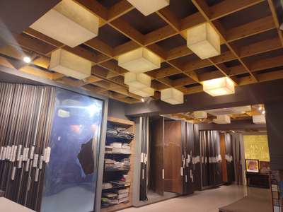 Ceiling, Lighting, Storage, Prayer Room Designs by Interior Designer Wood Face, Delhi | Kolo