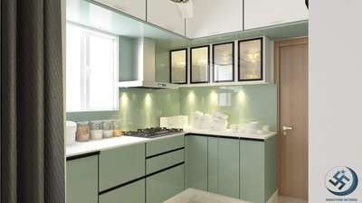 Kitchen, Lighting, Storage Designs by Contractor Dharmender Dagar, Faridabad | Kolo