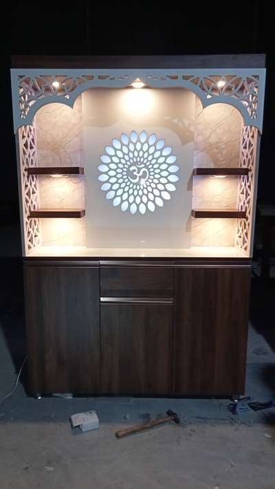 Lighting, Prayer Room, Storage Designs by Interior Designer M K interior design, Ghaziabad | Kolo