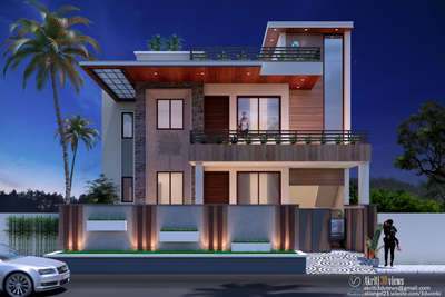 Exterior, Lighting Designs by 3D & CAD Akriti Tiwari, Jaipur | Kolo
