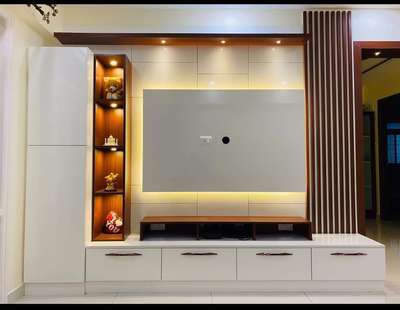 Lighting, Living, Storage Designs by Contractor Aashu mushthjab  interior designer, Faridabad | Kolo