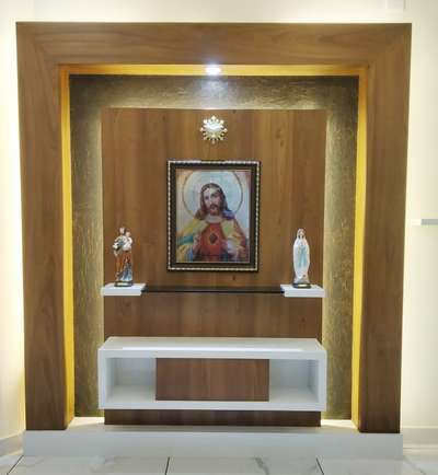 Lighting, Prayer Room, Storage Designs by Civil Engineer Radhakrishnan  Radhakrishnan , Ernakulam | Kolo