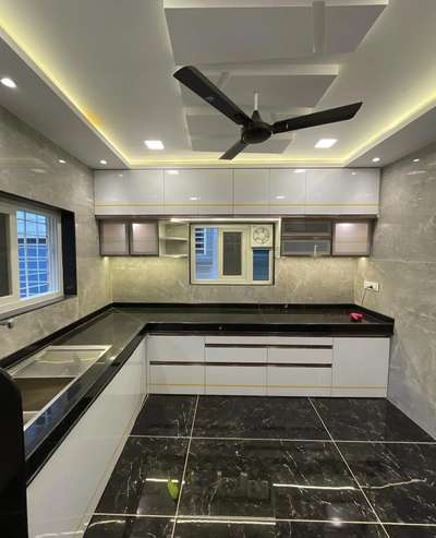 Ceiling, Kitchen, Lighting, Storage, Flooring Designs by Interior Designer Sahil  Mittal, Jaipur | Kolo