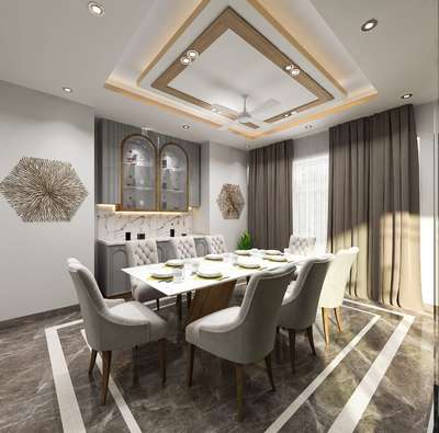 Ceiling, Dining, Furniture, Table Designs by 3D & CAD Ritesh Chaudhary, Delhi | Kolo