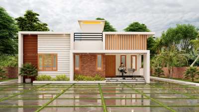 Exterior Designs by Civil Engineer Musfir Alikkakath , Kozhikode | Kolo
