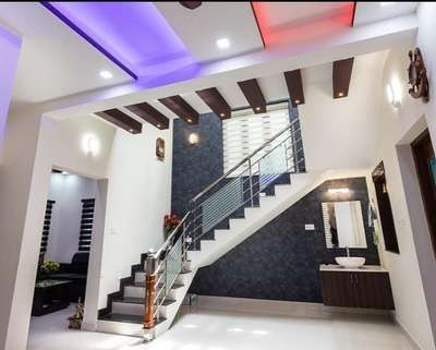 Staircase, Lighting Designs by Contractor Mohd Rizwan, Gurugram | Kolo