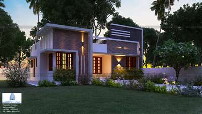 Exterior, Lighting Designs by Civil Engineer Gayathri PS, Pathanamthitta | Kolo