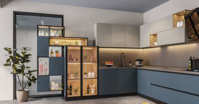 Kitchen, Lighting, Storage Designs by 3D & CAD ➳✿࿐𝕽𝖔𝖘𝖍𝖓𝖎   sharma, Panipat | Kolo