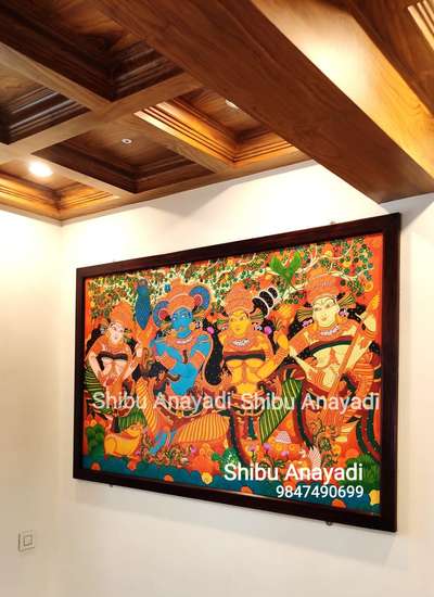Ceiling, Wall Designs by Painting Works Shibu Anayadi, Kollam | Kolo