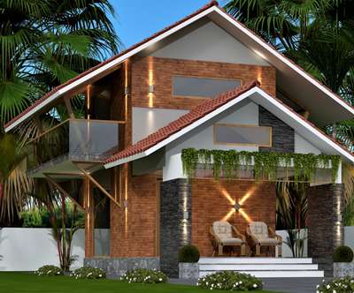 Exterior, Lighting Designs by 3D & CAD Hafil Rahman, Kannur | Kolo