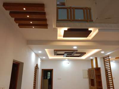 Ceiling, Lighting, Storage Designs by Interior Designer Abhilash Abhilashathira, Pathanamthitta | Kolo