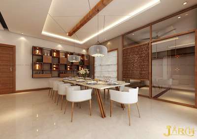 Ceiling, Dining, Furniture, Table, Storage Designs by Architect jismal , Malappuram | Kolo
