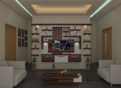 Lighting, Storage, Living, Furniture, Table, Ceiling Designs by Interior Designer Rahulmitza Mitza, Kannur | Kolo