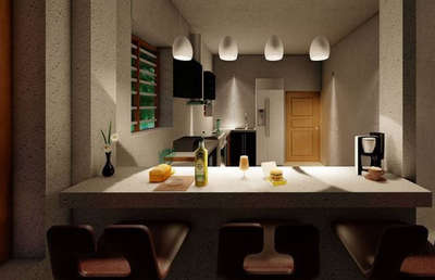 Dining, Furniture, Table, Door, Storage Designs by Architect Alen Emerson , Kottayam | Kolo
