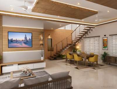 Dining, Furniture, Lighting, Living, Storage Designs by Interior Designer In You Design Studio, Thrissur | Kolo