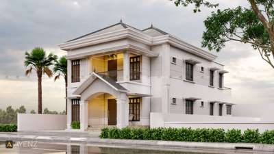 Exterior Designs by Civil Engineer Ayenz Construction, Ernakulam | Kolo