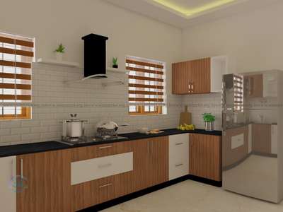Kitchen, Storage, Window Designs by Interior Designer NIKHIL K SABU, Kottayam | Kolo