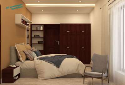 Furniture, Storage, Bedroom, Wall Designs by Architect JGC The Complete   Building Solution, Kottayam | Kolo