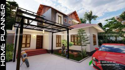 Exterior Designs by Civil Engineer HOME  PLANNER, Kollam | Kolo