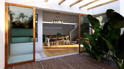 Dining, Furniture, Table, Flooring Designs by Architect FAAD Concept Architects, Thrissur | Kolo